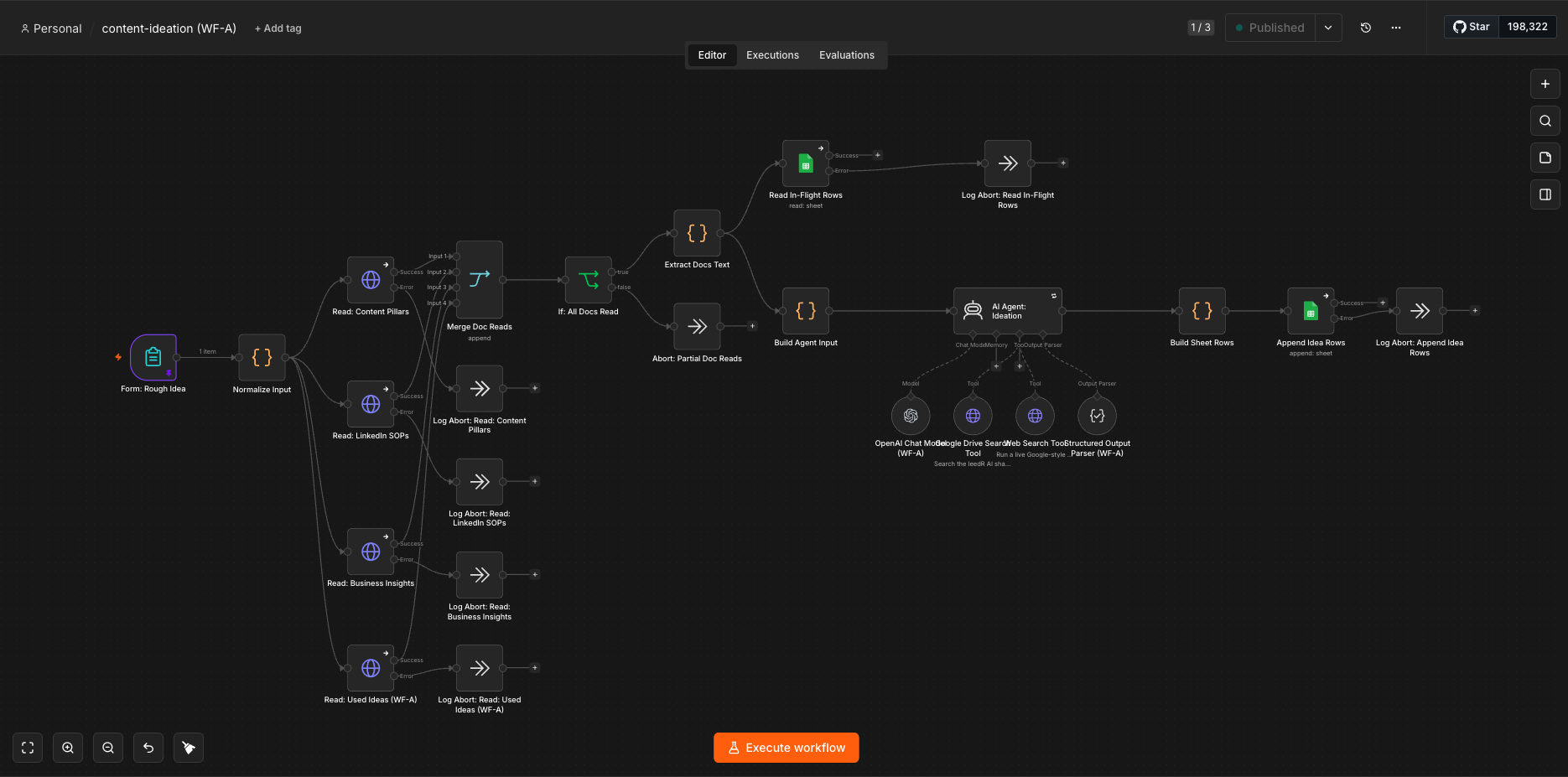 LinkedIn content engine screenshot A